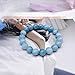 Soothing Bracelet - Natural Aquamarine bracelet - Bring Positive Energy - Peace - Youthfulness Bracelet - Crystal Stone Bracelet for Everlasting Joy