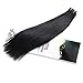 Rinboool Tape In Hair Extensions Remy Human Hair Jet Black #1 14Inch 40g 20Pcs