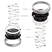 Mason Jar Lights Solar Powered iThird 2 Pack 20 LED String Lights Fairy Lights Outdoor for Patio Table Wedding Christmas Party Decorations Waterproof Warm White (Jars & Hanger Included)