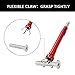 Claw Magnetic Pick-up Tool, GOCHANGE LED 4 Claws Flexible Spring Claw/Magnet Grab Grabber Fingers Prongs 24'' with Bright LED light for Trash/Litter Pick up, Garden Nabber, Disabled, Arm Extension