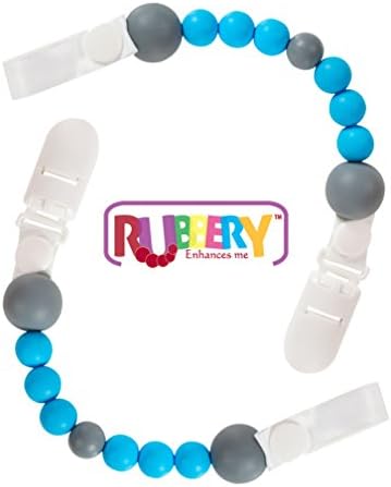 Silicone pacifier clip beads holder teething binky