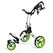 Clicgear Rovic Model RV1S Swivel | 3-Wheel Golf Push Cart (Arctic/Lime)