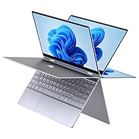 BMAX Y13 13.3” 2 in 1 Convertible Laptop, FHD(1920 x 1080) Touchscreen , 8GB DDR4, 256GB SSD, Intel Quad Core N4120, WiFi, Bluetooth, USB-C, Windows 10, Thin and Light All-Metal Body