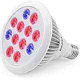 24W LED Grow Light Bulb, UNIFUN E27 Growing Plant Lamp for Greenhouse Hydroponic Aquatic Indoor Plants