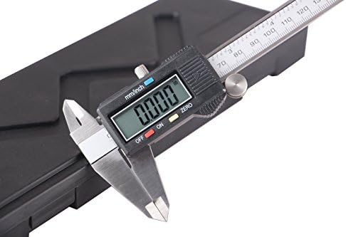 PERCISION Stainless Steel Electronic Digital Caliper with Extra Large LCD Screen 200mm/8 inch