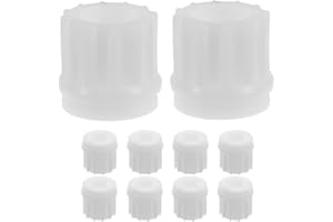 LOLIPPYY 10Pcs 12-Tooth Meat Grinder Gear Replacement Parts Plastic Bushing for Meat Mincer Food Processor Accessories in Whi