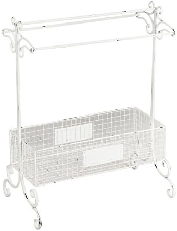 Toallero de metal blanco envejecido ropa accesorio de ...