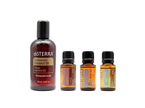 doTerra Value Buy Combo Set [Peppermint 15ml + Lavender Peace 15ml + Fractionated Coconut Oil 15ml + Breathe 15ml]
