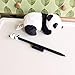 12pcs 0.5mm Cute Kawaii Animal Panda Pens Black Ink Gel Pens Fine Point Roller Pens (White)
