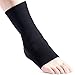 Ankle Brace Compression FREETOO Silicone Support Sleeve with Silicone Inserts for Athletics, Injury Recovery, Joint Pain, Eases Swelling L