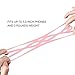 Cell Smartphone Phone Lanyard Strap, Universal Case Cover Holder Lanyard Necklace Wrist Strap With ID Card Slot For iPhone X 8 7 6S 6 Plus Galaxy S7 S6(Veiled Rose)