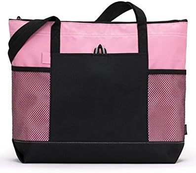 Gemline 1100 Select Zippered Tote Pink One Size