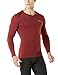 TM-V34-BR_Large Tesla Men's Thermal WinterGear Compression Baselayer V Neck Long Sleeve Shirts V34