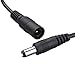 SoundOriginal 2pcs LED Strip Light Inline On/Off Switch Cable DC Jack 5.5x2.1mm Male to Female Connector, DC Jack Switch, LED Tape Light Connector, 12V Inline Rocker Switch DC Power Adapter Connector