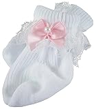 Pink Satin Bow Socks for Bitty Baby by Doll Clothes Sew Beautiful