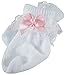 Pink Satin Bow Socks for Bitty Baby by Doll Clothes Sew Beautiful