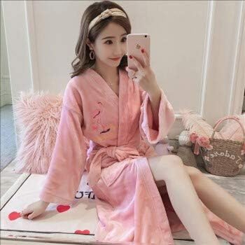 baijuxing Bademantel Badetuch Flanell Nachthemd Nachthemd weibliche