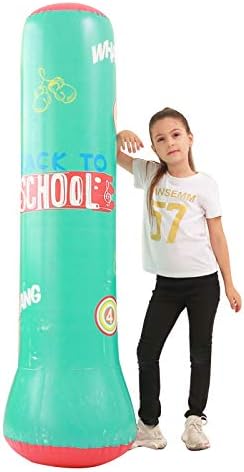 XINYUE Inflatable Punching Bag Free Standing Boxing Bag Training Bag for Children Fitness Play Adults De-Stress Boxing Target Bag