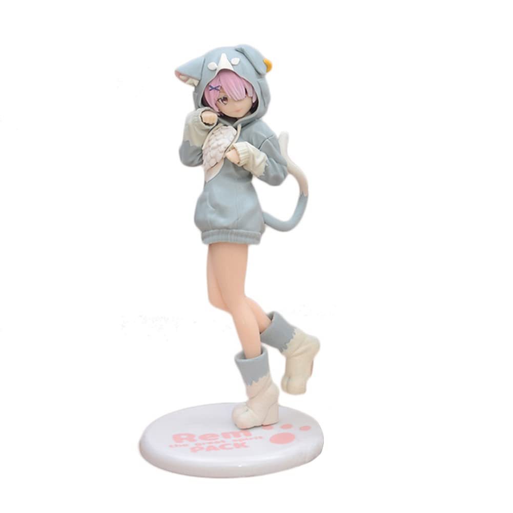 Xinchangda Anime Figure Rem Ram Emilia Limited Edition Anime Figure PVC Action Girl Figurine Toys Collectible Model Indoor Decoration Ornaments Gifts 20CM