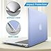 IBENZER Compatible with Old Version MacBook Air 13 Inch Case (2017-2010 Release), Models: A1466/A1369, Plastic Hard Shell Case with Keyboard & Screen Cover for Mac Air 13, Serenity Blue, A1301SRL+2
