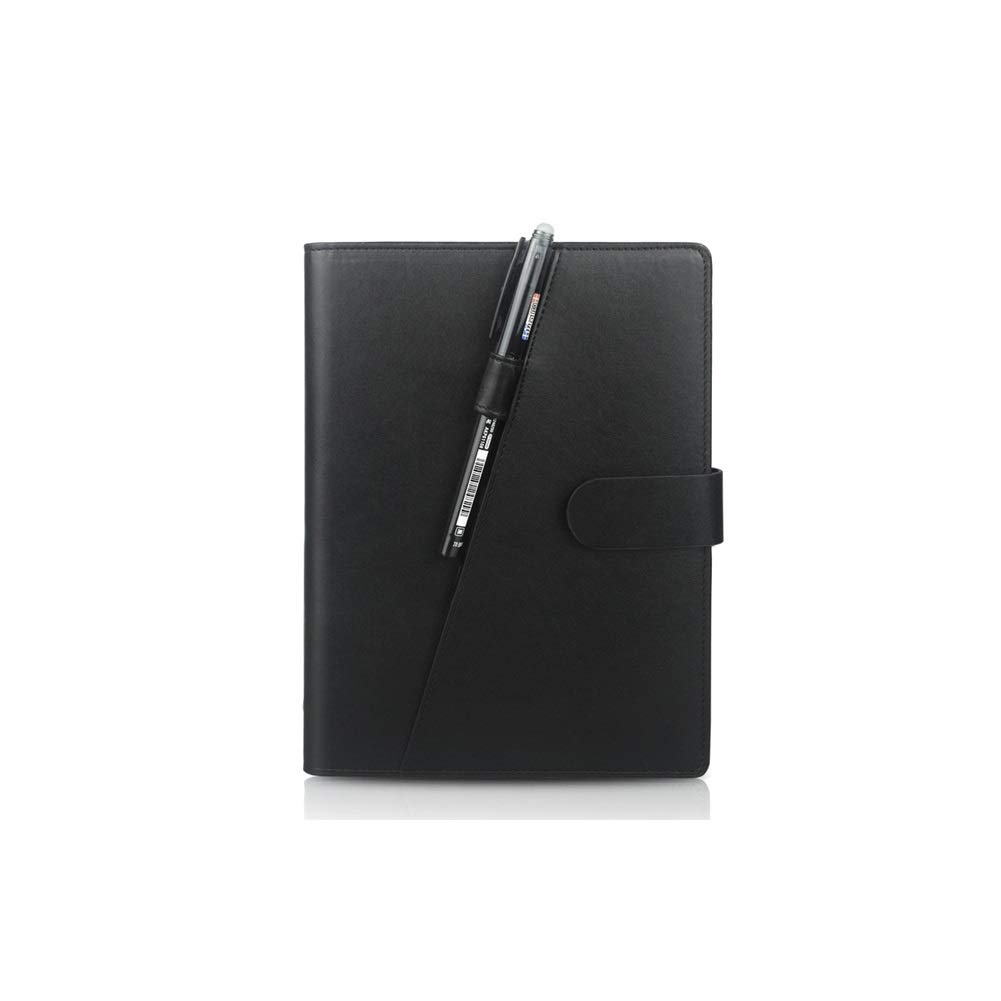 WZM Hardback A5 Rewritable Notebook, Smart Cloud Storage Notebook, Leather Notebook with Erasable Pe