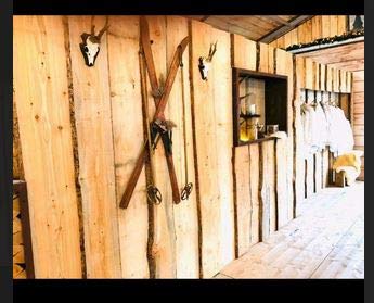 SCHWARTENBRETT LÄRCHE Brett BOHLE UNBESÄUMT RUSTIKAL DEKO Zaun Retro 200cm (4) – Bild 5