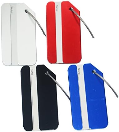 WeBravery Metal Suitcase Handle Wrap Grip, Hidden Style Luggage Tags Bag Tag (4PACK-Multicolor)