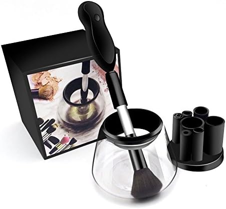 Makeup Brush Cleaner Electric Automatic Professional Device and Dryer Electronic Cleaning Brush Machine Portable Cosmetic Brush Washing Tools Cleans Dries Dry All Makeup Brushes Kits Deep Drier Clean