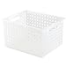 iDesign Modulon X/6 BPA-Free Recycled Plastic Large Stackable Basket, 11.2