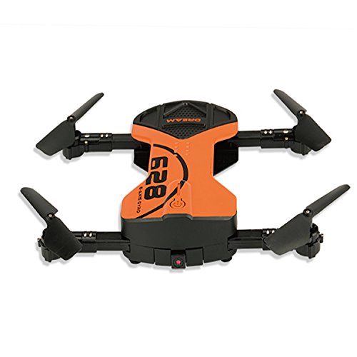 Hi-Tech 2.4GHz Foldable Control Remote Quadcopter Wifi UAV Drone with 0.3MP HD Camera, Altitude Hold, 3D Scrolling, Headless Mode, One Key Return