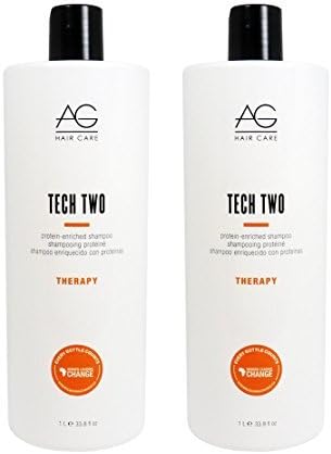 AG Hair Therapy Tech Two Protein-enriched Shampoo 33.8oz "Pack of 2"