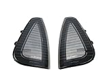 06-10 Dodge Charger Front Turn Signal Corner Lights - Black Frame / Clear Lens (2006 2007 2008 2009 2010)