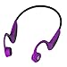 ZFKJERS Bone Conduction Headphones, Wireless Bluetooth 5.0 HD Stereo Open Ear Waterproof Sport Headset with Microphone for Running Driving Cycling (Purple)