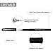 Kyinflose Pens, Smooth Gel Ink Roller Ball Pens, Fine Point, Black, 12-Pack (0.5mm)
