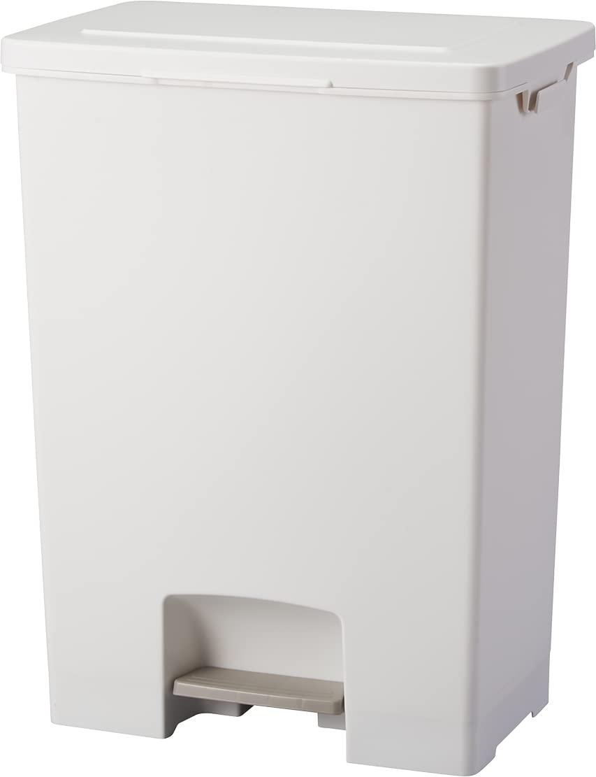 アスベル フタ付きゴミ箱 エバンペダルワイド 軽いペダル 45L 白 奥行スリム A6006商品画像