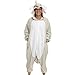 Silver Lilly Unisex Adult Pajamas - Plush One Piece Cosplay Elephant Animal Costume