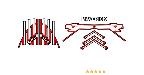 Amazon Com Top Gun Maverick Helmet Decal Sticker Set Halloween Costume Clothing