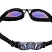 Bezzee-Pro Swimming Goggles for Adult Men and Women - UV Protected - Anti-Fog Unisex Swim Goggles (Black/Colored Mirror)