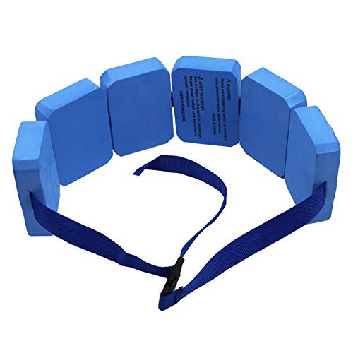 AiLike EVA Swim Belt Floating Waist Belt Aqua Jogger Training Aid for Swimming Beginners (6 Blocks - Suitable Weight for: â‰¤88lb)