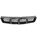 IKON MOTORSPORTS Grille Compatible With 1999-2000 Honda Civic MU Style Black Front Bumper Hood Grill Exterior Upper Lower