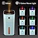 Portable Cool Mist Humidifier with 7 Auto-Changing Light Function, USB Humidifier with Auto Shut-Off, Multi Use for Travel, Office, Car, Kids Bedroom, Adjustable Mist Modes, 180ML (Blue)