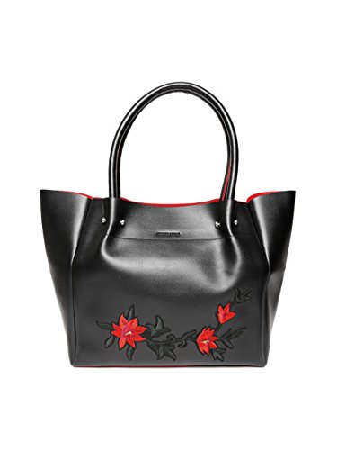 kanvas katha women's tote bag (black) ()