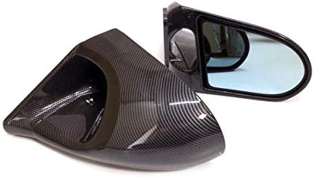 ブルーレンズgtバックミラー B081pvrq4q S15 サイドミラー S13 サイドミラー S13 86brz等にドリ車bnrカーボン柄 ブルーレンズgtバックミラー 車 バイク S14 汎用レーシングミラー エアロミラー シルビア180sx 年激安 の カーパーツ