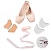 High Quality Ladies Professional Ballet Pointe Dance Shoes With Silica-gel Pointe Shoes Toe Pads (EU40 ( Inside Length 260mm; US7))