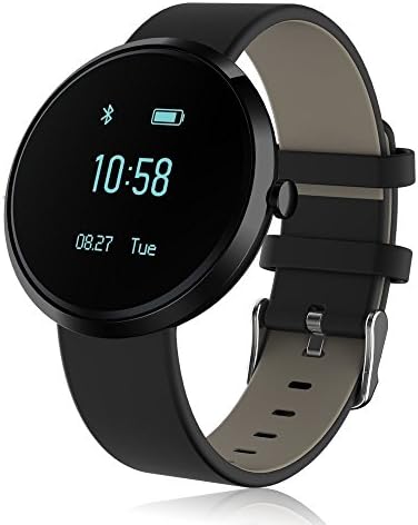 Living Waterproof Bluetooth Smart Watch Blood Pressure Watch V06 Heart Rate Movement Monitor (All Black)