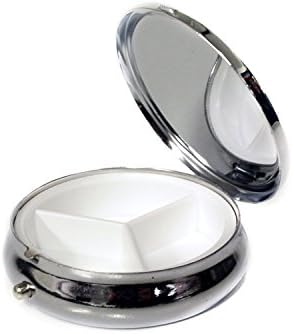 Aluminum Pill Box Case Bottle Holder Container Keychain