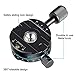 Neewer Panoramic Tripod Head, 360 Degree Bottom Rotation Aluminum Alloy Pan Head with Panorama Scale and QR Plate, Bubble Level for Tripod Monopod Slider DSLR Cameras, Max Load Up to 10 Kilograms