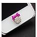 GBSELL 3D Crystal Bling Bow Diamond Home Button Sticker For iPhone iPad (Hot Pink)