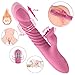 G Spot Vibrator Adult Sex Toys, Rechargeable Waterproof Vibrating Dildos, Dual Motors Tongue Stimulator, Clitoris Vagina Penis Silicone Stimulator Wand Massager, Sex Toy for Women & Couples