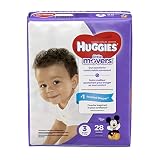 HUGGIES Little Movers Diapers, Size 3, 28 Count